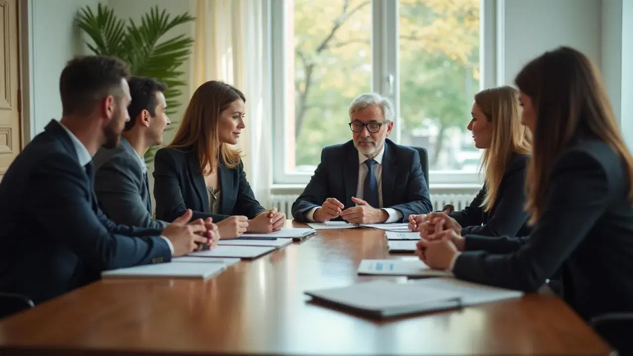 Réunion professionnelle pour la santé collective en entreprise
