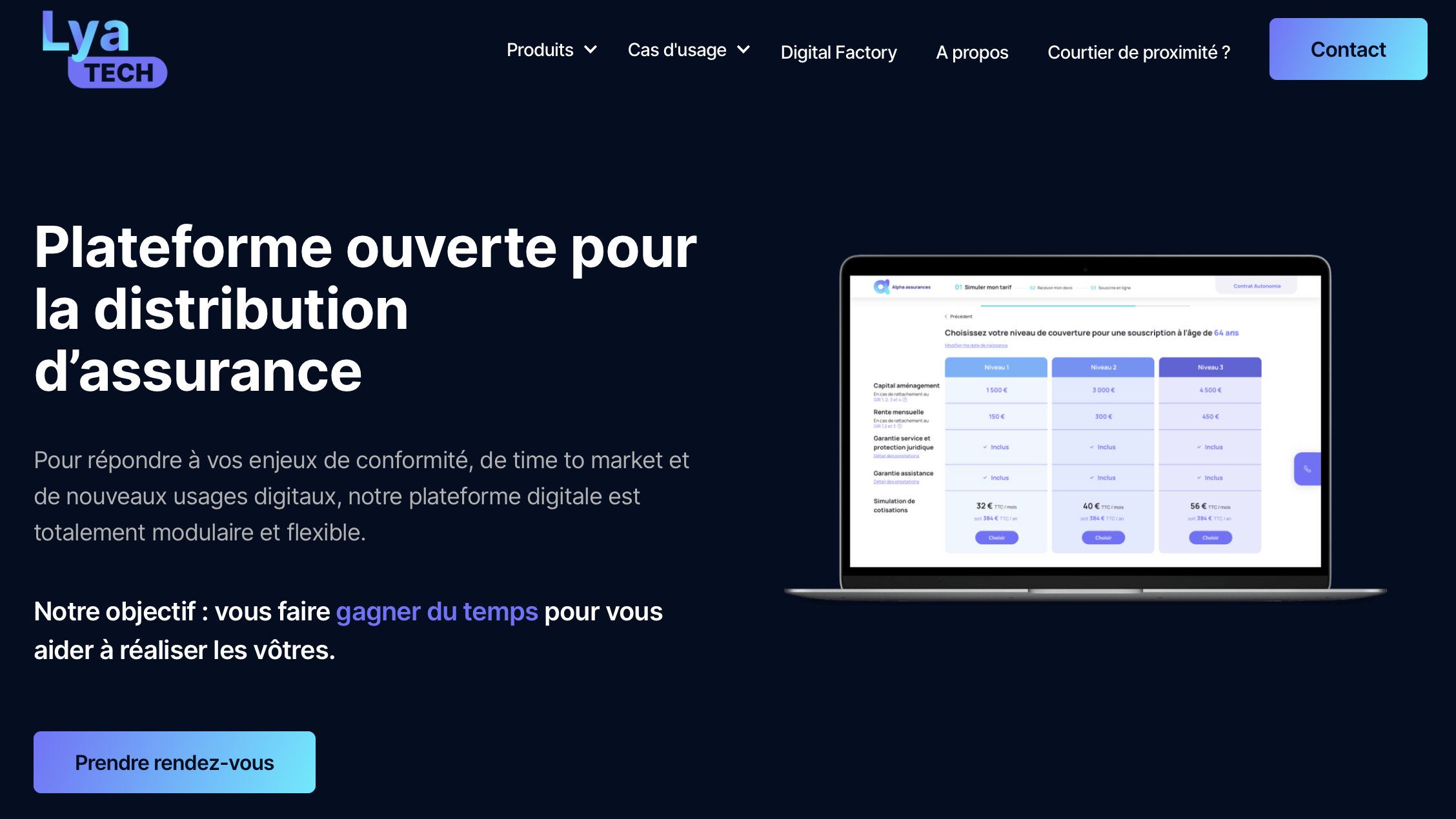 lya tech plateforme pour distribution en assurance